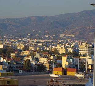 Hafengebiet vom Volos und Gegend