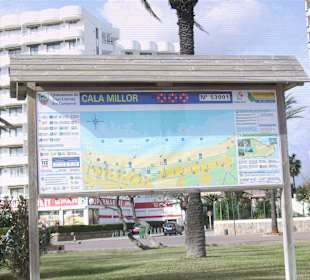 Strandkarte Cala Millor