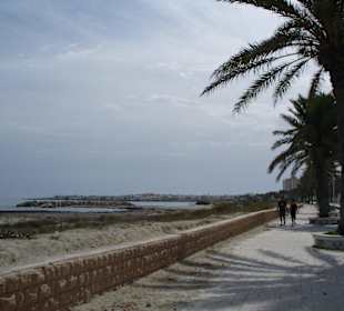 Pobřeží cestou do města Mahdia