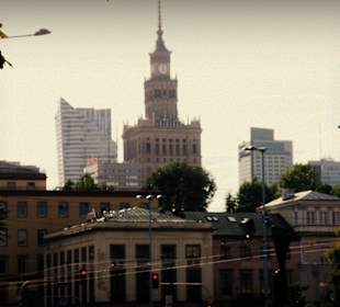 Widok z okolic Muzeum Narodowego na wieżowce