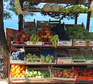 Obststand an der Promenade