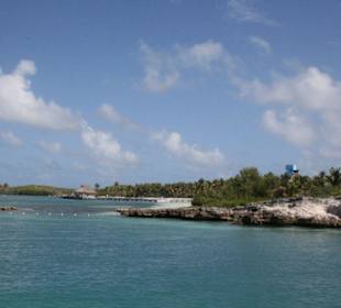 Ankuft auf der Isla contoy 