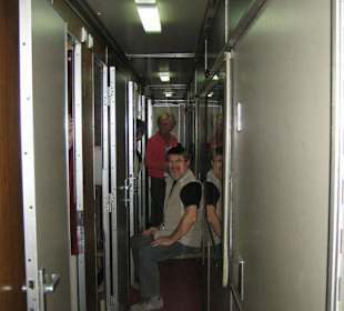 Gang im Sleepertrain vor den Abteilen