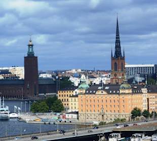 Blick vom Katarinahissen auf Stockholm