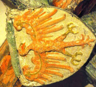 Vorzimmer Decke Wappen