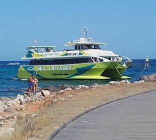 Glasboden-Boot in Sa Coma