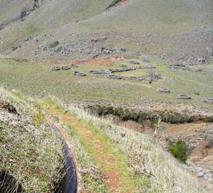 Schafpferche auf Madeira am Gegenhang