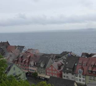 Blick runter zur Unterstadt von Meersburg