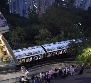 Ausblick Victoria Peak bei Nacht