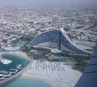 Aussicht aus dem Restaurant Al Muntaha im 27. Stock