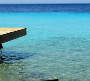 Blick von der Veranda auf das Meer