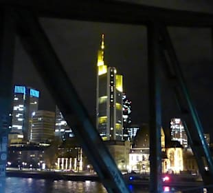 Auf dem Eisernen Steg über den Main