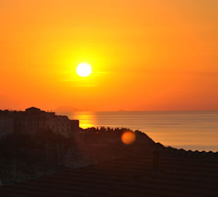 Tropea bei Sonnenuntergang