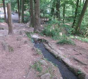 Zulauf Wasserfall am Hilschweiher