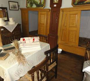 Stube im Rauchhaus des Moorhofes