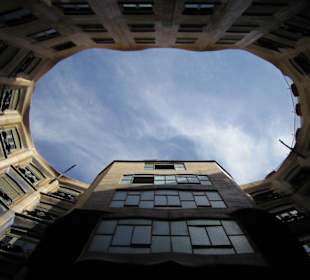 Barcelona, Casa Mila, Dachaufnahme
