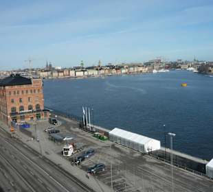 Blick auf Stadtkai undGamla Stan