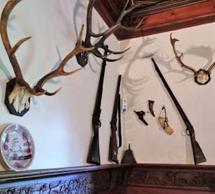 Im Jagdzimmer der Burg