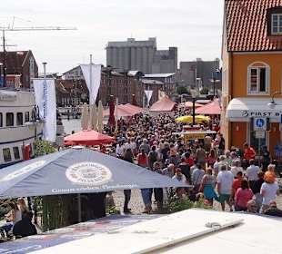 Blick über die Hafentage