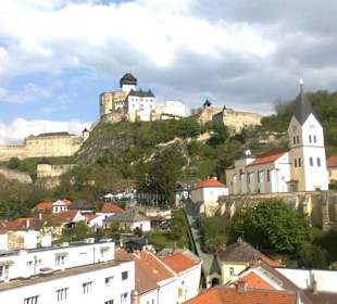 Ausblick vom Stadtturm auf die Burg