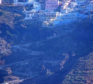 Santorin selbst im Bild Landschaft, Stadt
