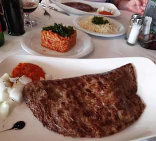 Gefülltes Hacksteak