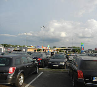 Einkaufscenter Parkplatz