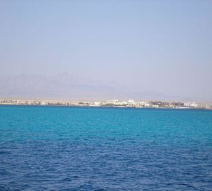 Blick zurück auf Hurghada