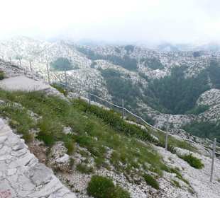 Ausblick vom Biokovo Gebirge 1.700 m