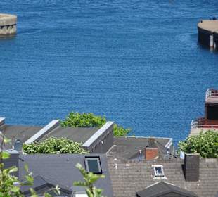 Blick auf die Hafeneinfahrt