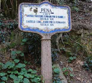 Ortseingangsschild von Pena