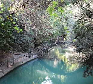 Rodini park u města Rhodos