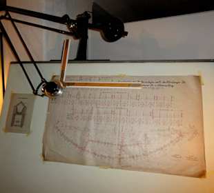 Altes Büro zur Kanalplanung