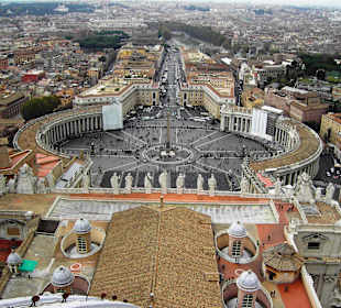 Petersdom - Blick von der äußeren Kuppelrundgang
