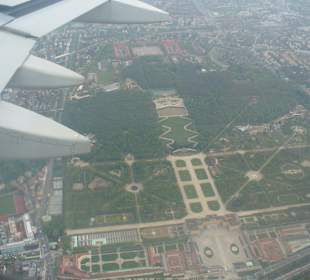 Luftaufnahme beim Anflug auf Vienna