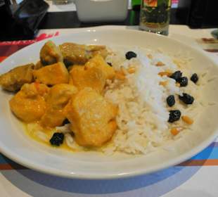 Curry Hühnchen scheckte mir nicht