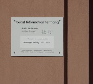 Tourist Information Tettnang