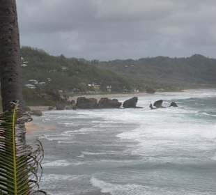 Blick auf den Strand von Bathsheba