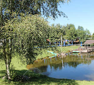 Blick auf den "Paddelteich" an der Kneshecke