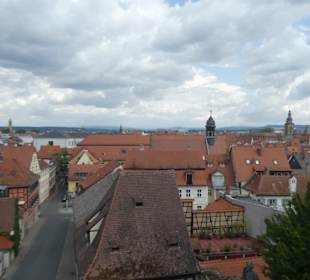 Blick vom Rosengarten auf Bamberg