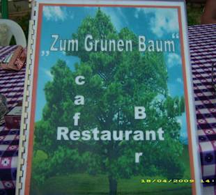 Grüner Baum Speisekarte