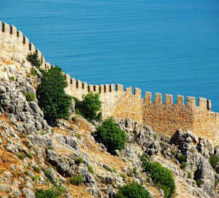 Burg von Alanya (Ic Kale) An&/Abfahrt