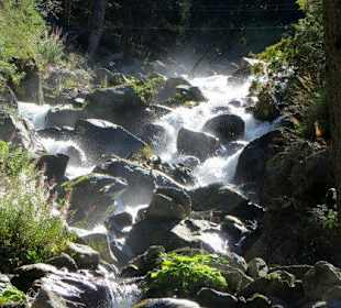 Am Beginn des Wasserfalls