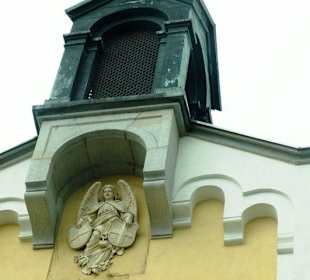 Engeldfigur am Haus
