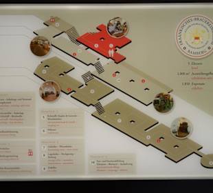 Übersichtsplan des Fränkischen Brauereimuseums