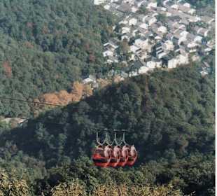 Auffahrt mit der Gondelbahn