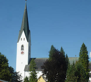 Die Kirche St. Johannes Baptist in Oberstdorf