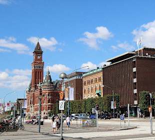 Blick auf das Rathaus von Helsingborg