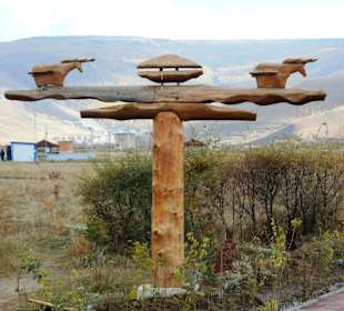 Skulptur im Nationalpark Ulaanbaatar