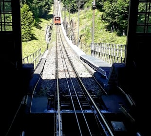 Fahrt mit der Königstuhlbahn